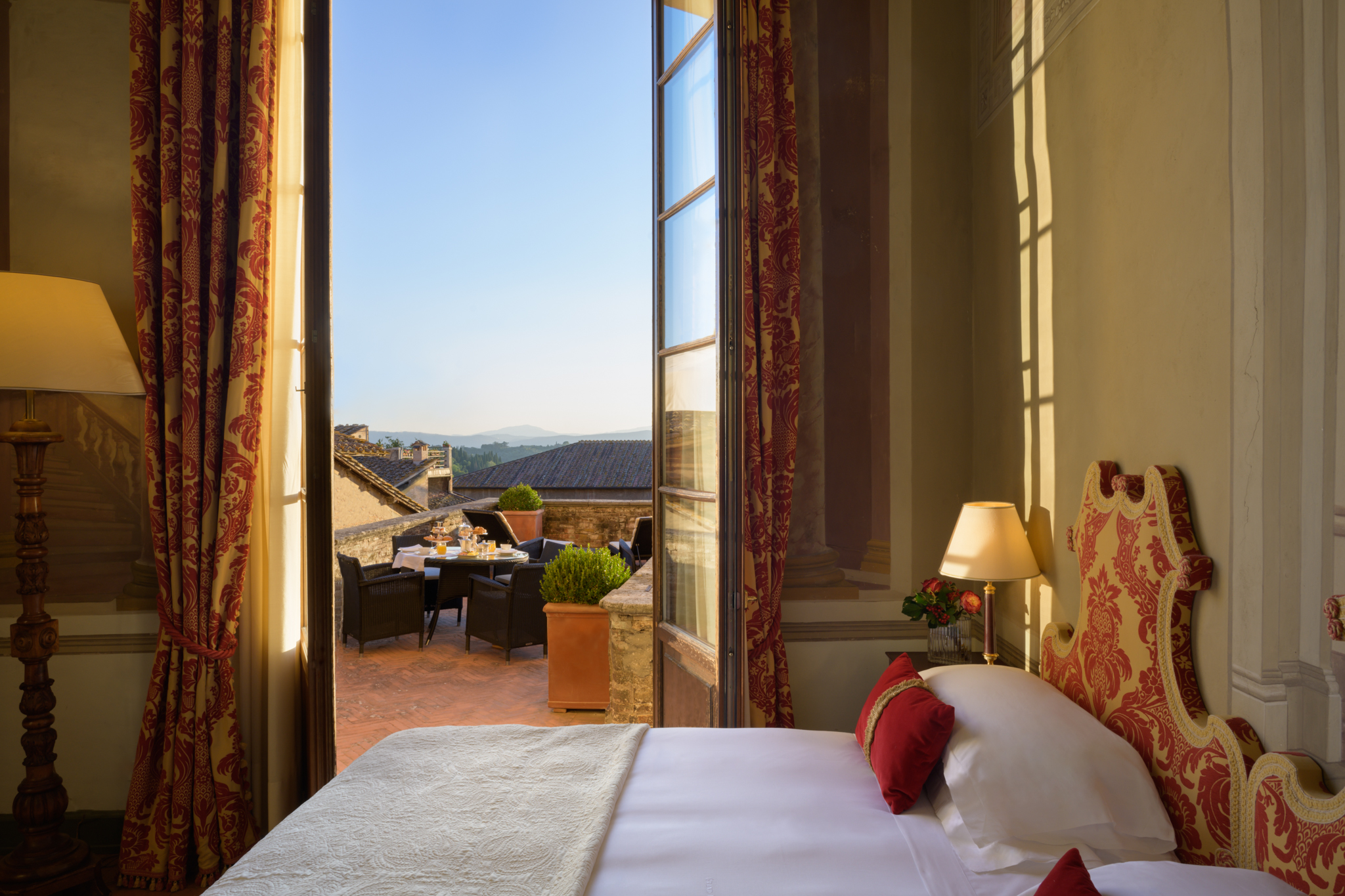 Deluxe Double or Twin Room with Terrace @ Grand Hotel Continental Siena   Starhotels Collezione