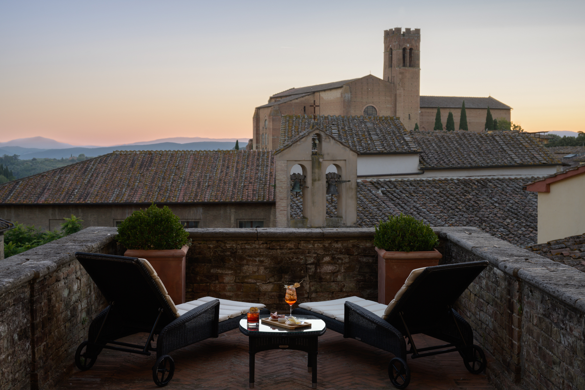 Deluxe Double or Twin Room with Terrace @ Grand Hotel Continental Siena   Starhotels Collezione