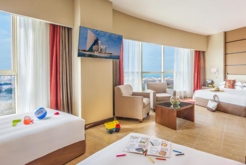 Family Room with Kitchenette and Balcony