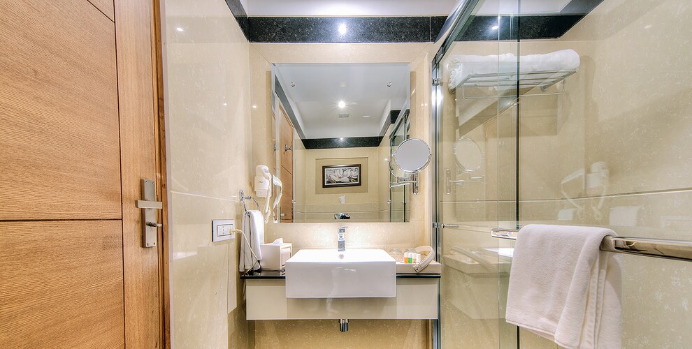 1 King Bed, Non-Smoking, Deluxe Room, Flat Screen Television, Living Area, Mini Bar, Coffee And Tea