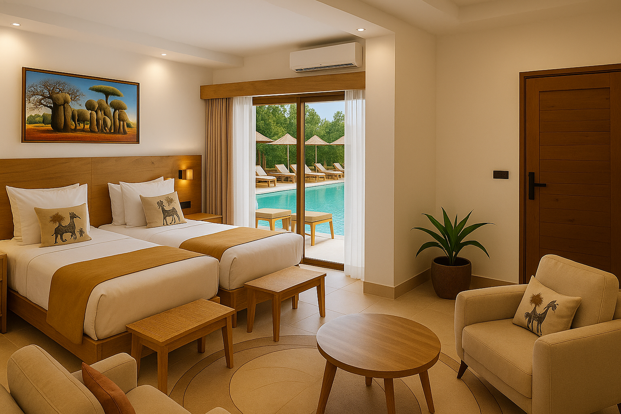 Premium Deluxe, King or Twin Bed, Pool View - 1
