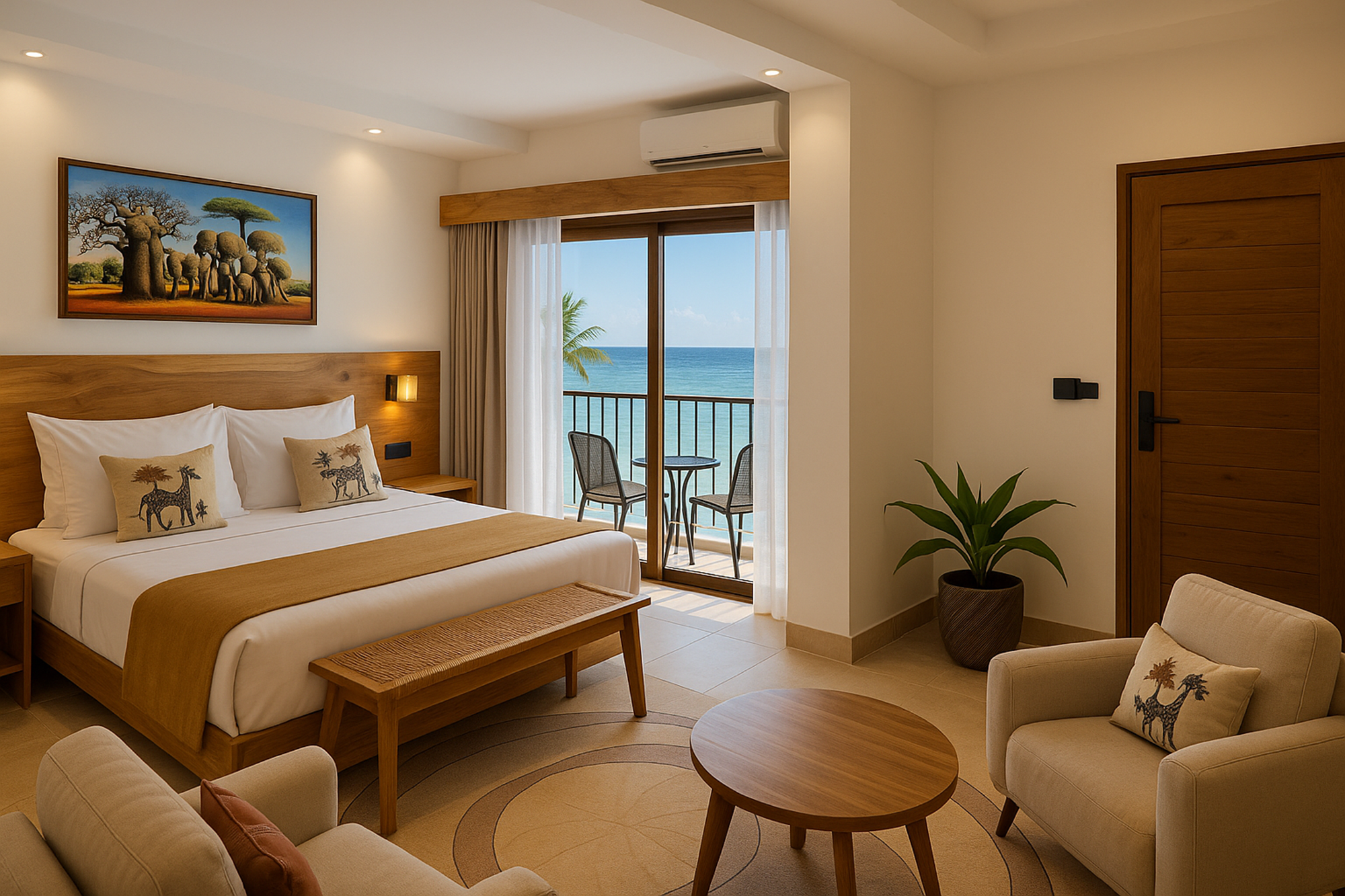 Premium Deluxe, King or Twin Bed, Ocean Front View - 1